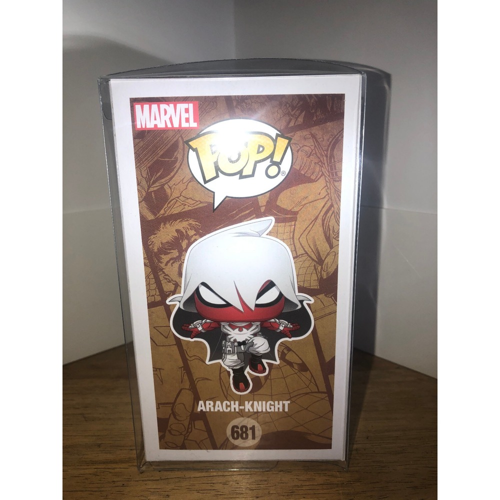 Funko Pop Marvel Infinity Warps Arach-Knight 681 Walgreens Exclusive GITD - Picture 4 of 6